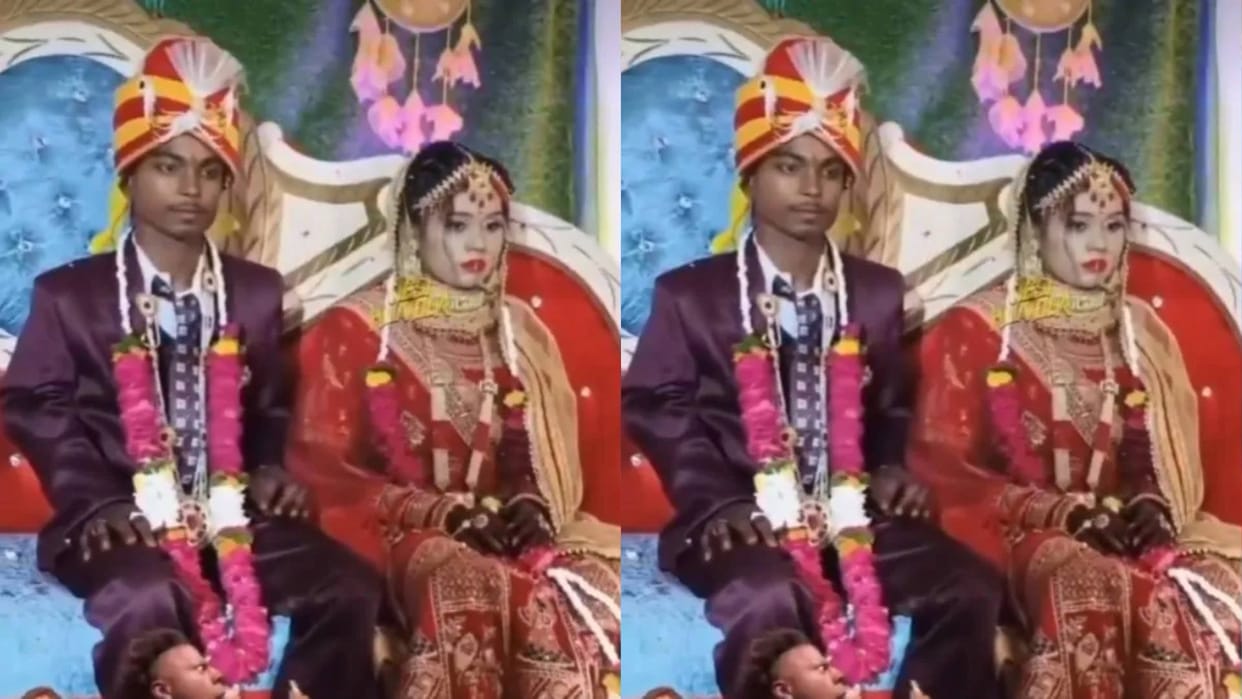 Parlour lady cheated the groom boy was shocked to see the makeup of the bride Video goes Viral