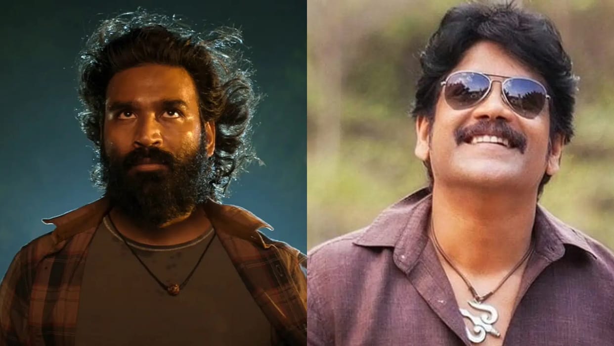 Nagarjuna and dhanush video viral during kuberra trailer launch event
