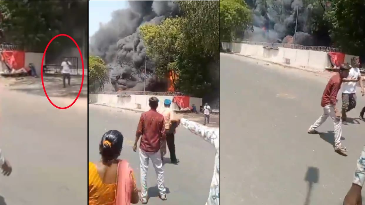 Ahmedabad Air India plane crash new video has surfaced showing Vishwash Kumar Ramesh lone survivor of tragic
