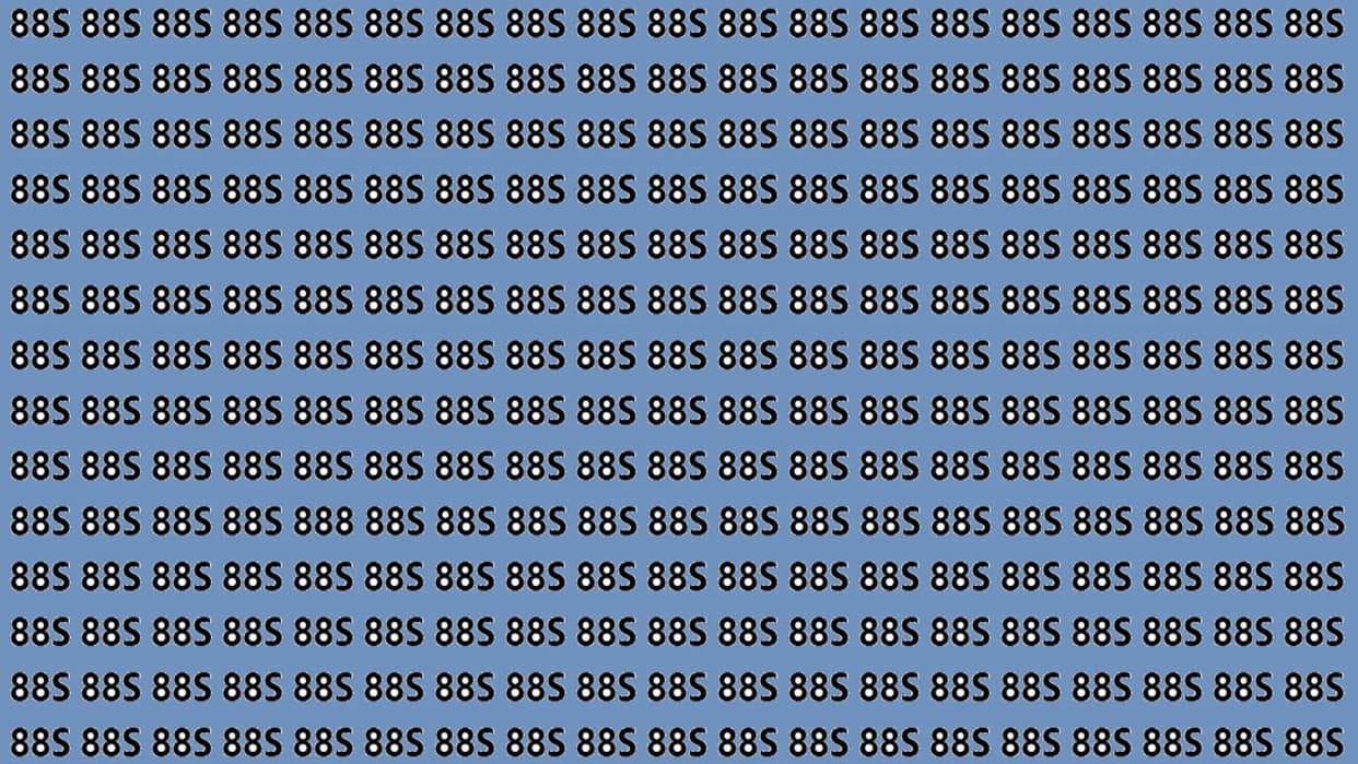Optical Illusions Iq Test Brain Test Can You Find 888 in 15 Seconds