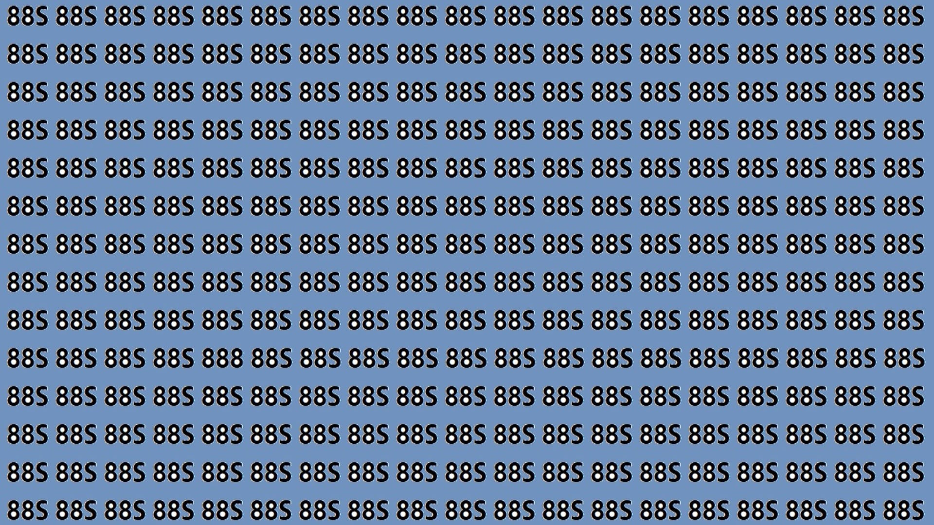 Optical Illusions Iq Test Brain Test Can You Find 888 in 15 Seconds