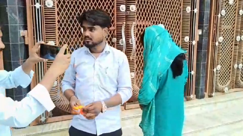 husband got his wife married to her lover and bid them farewell with teary eyes