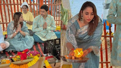 Bhojpuri actress Rani Chatterjee started her New Movie parinay sutra shooting shares photos of Subh Muhurat