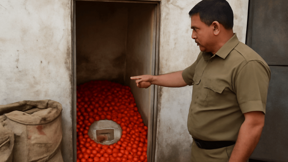 Indore News: Shocking Discovery at Indore's Chouithram Market - Tomatoes Stored in Toilet!