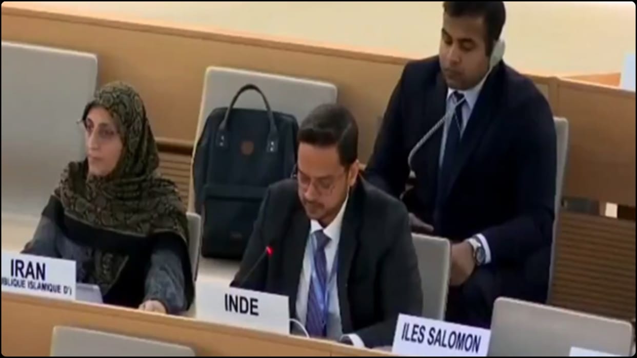 India called Pakistan a sponsor of terrorism In the United Nations Human Rights Council
