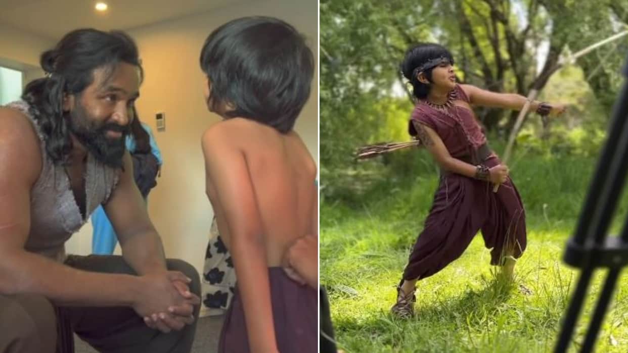 Vishnu Manchu little Son Avram debut in Kannappa share bts video says the most emotional moments of my life