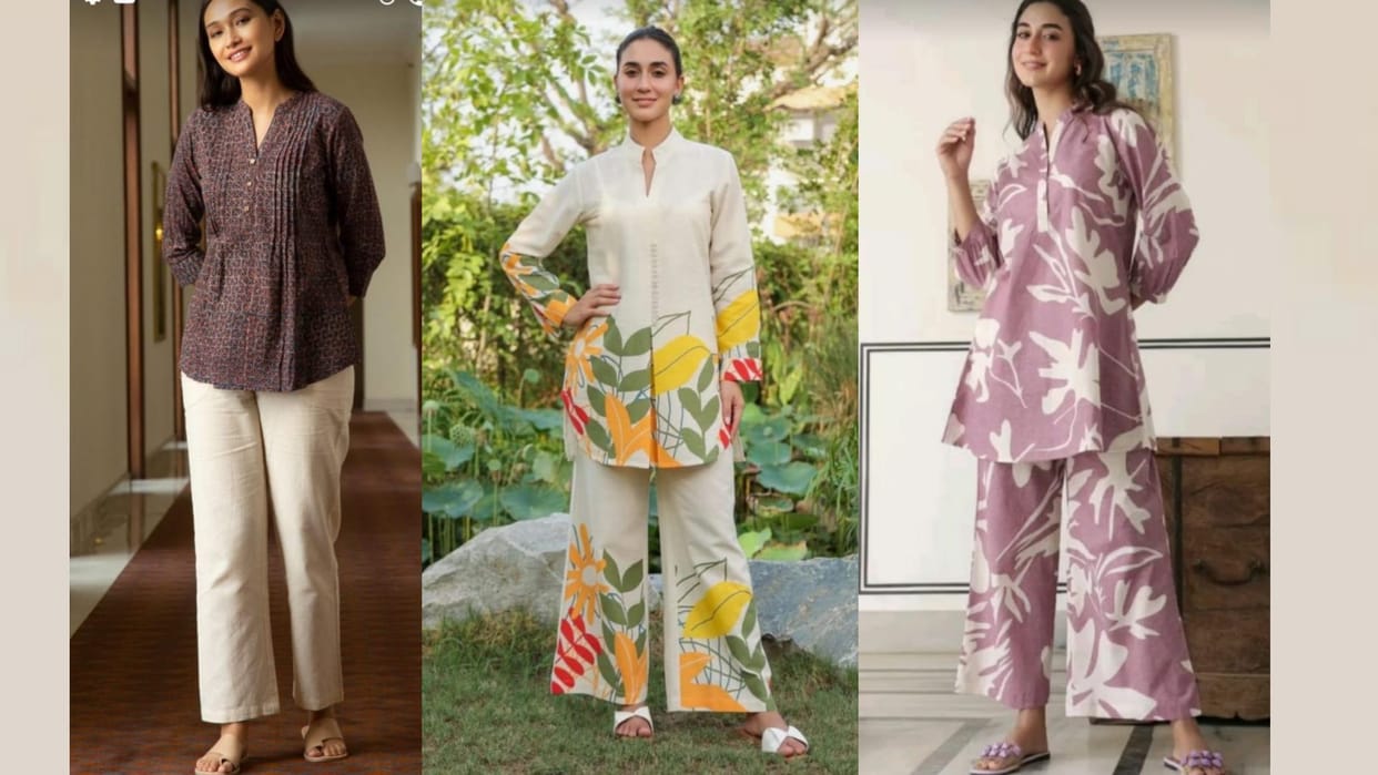 Comfort along style co-ord sets attracting young girls summer craze  increasing