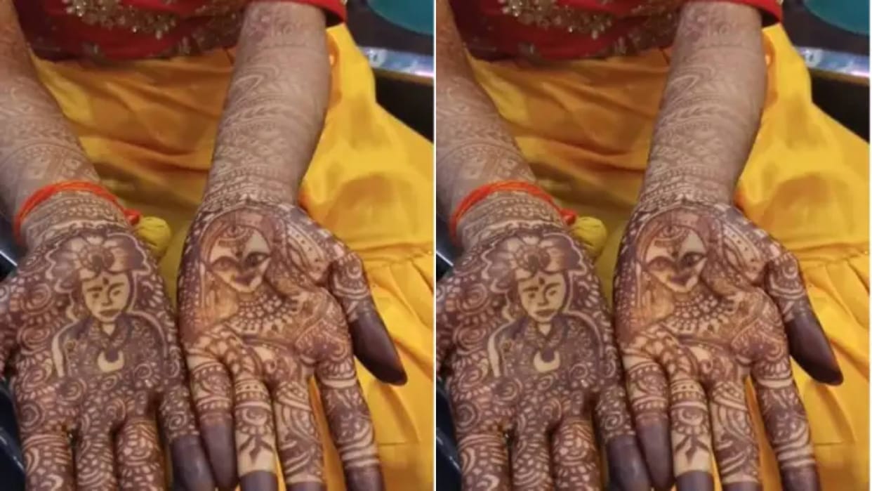 Parlor owner ruined girls mehndi made sinful dolls instead of bride and groom Video goes Viral