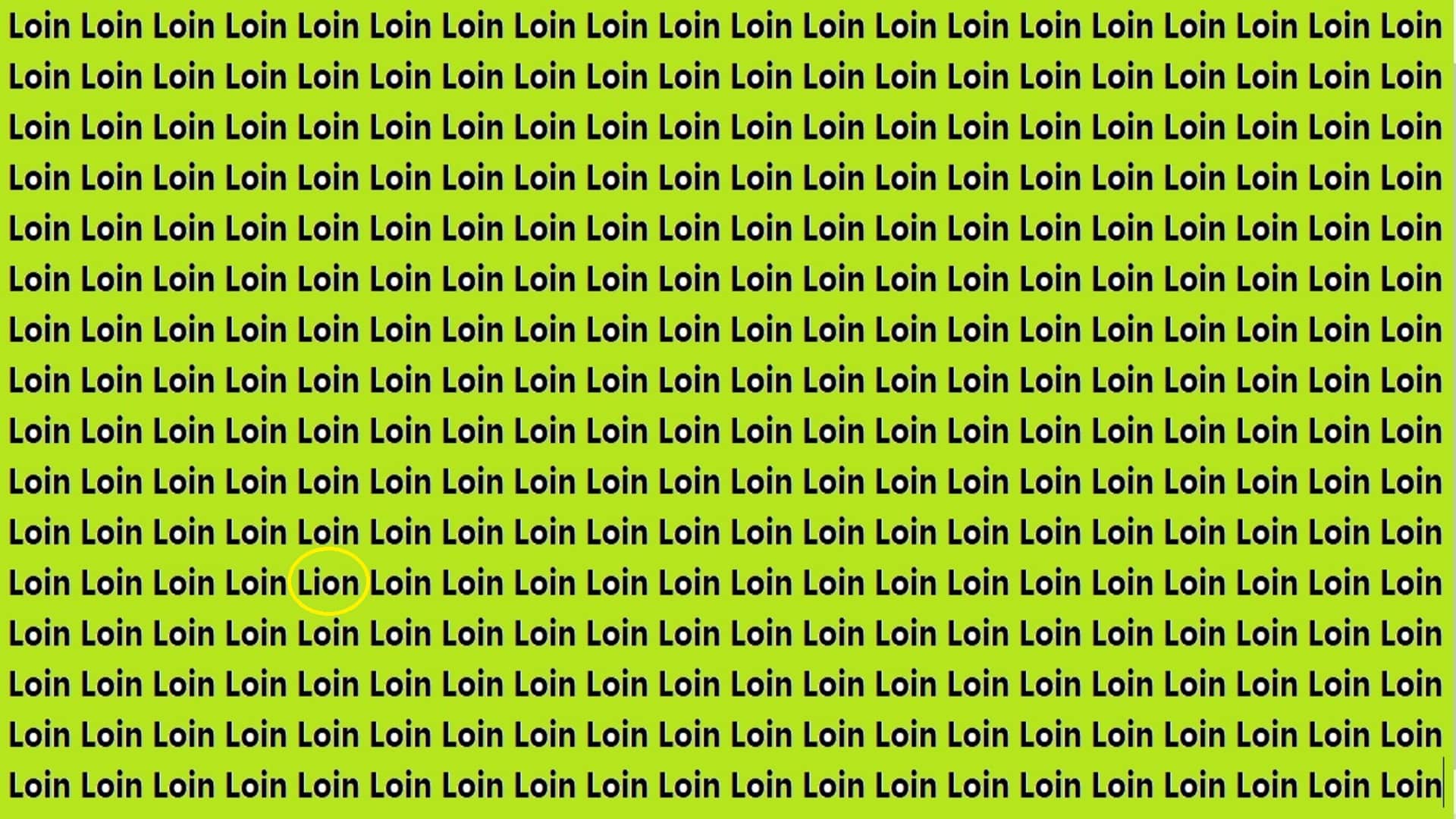 Optical Illusion Iq test Brain Test Can You Spot lion 20 Seconds