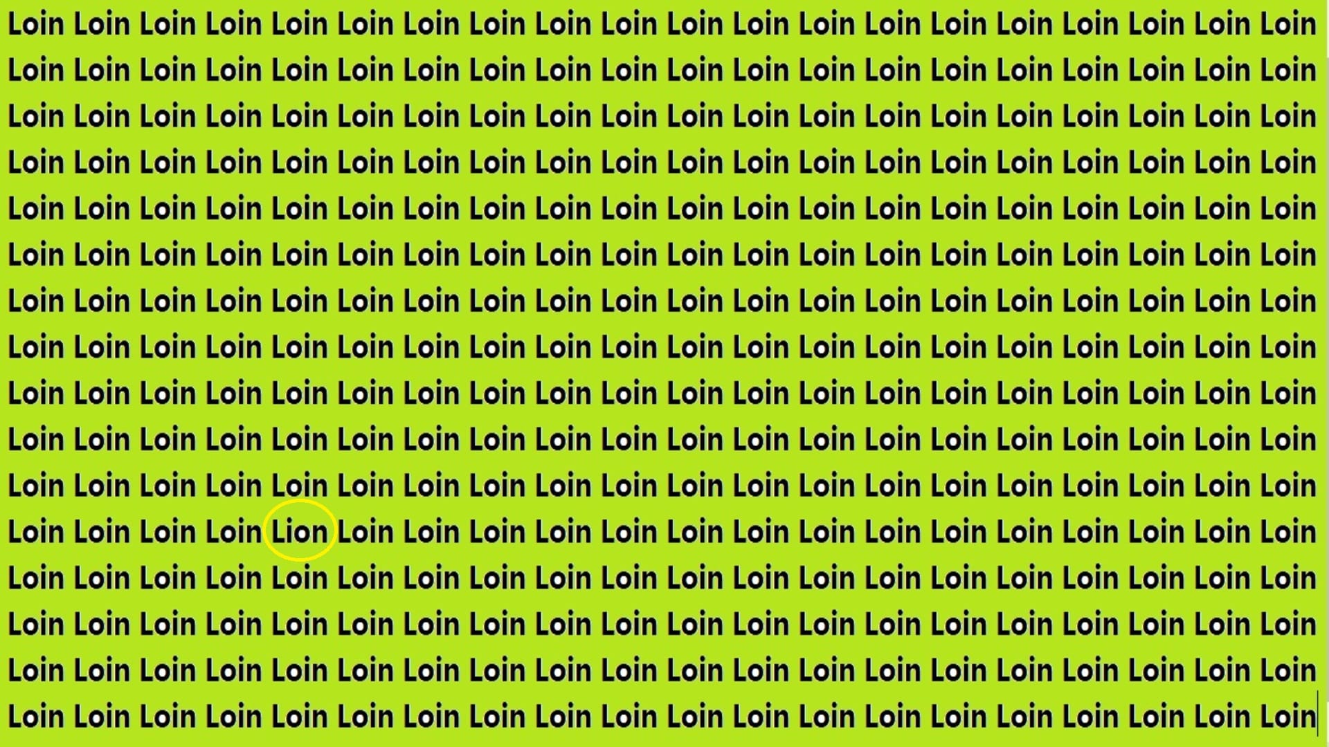 Optical Illusion Iq test Brain Test Can You Spot lion 20 Seconds