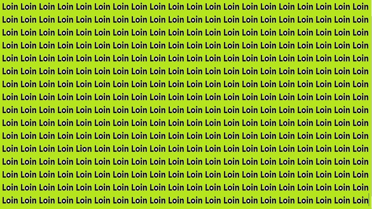 Optical Illusion Iq test Brain Test Can You Spot lion 20 Seconds