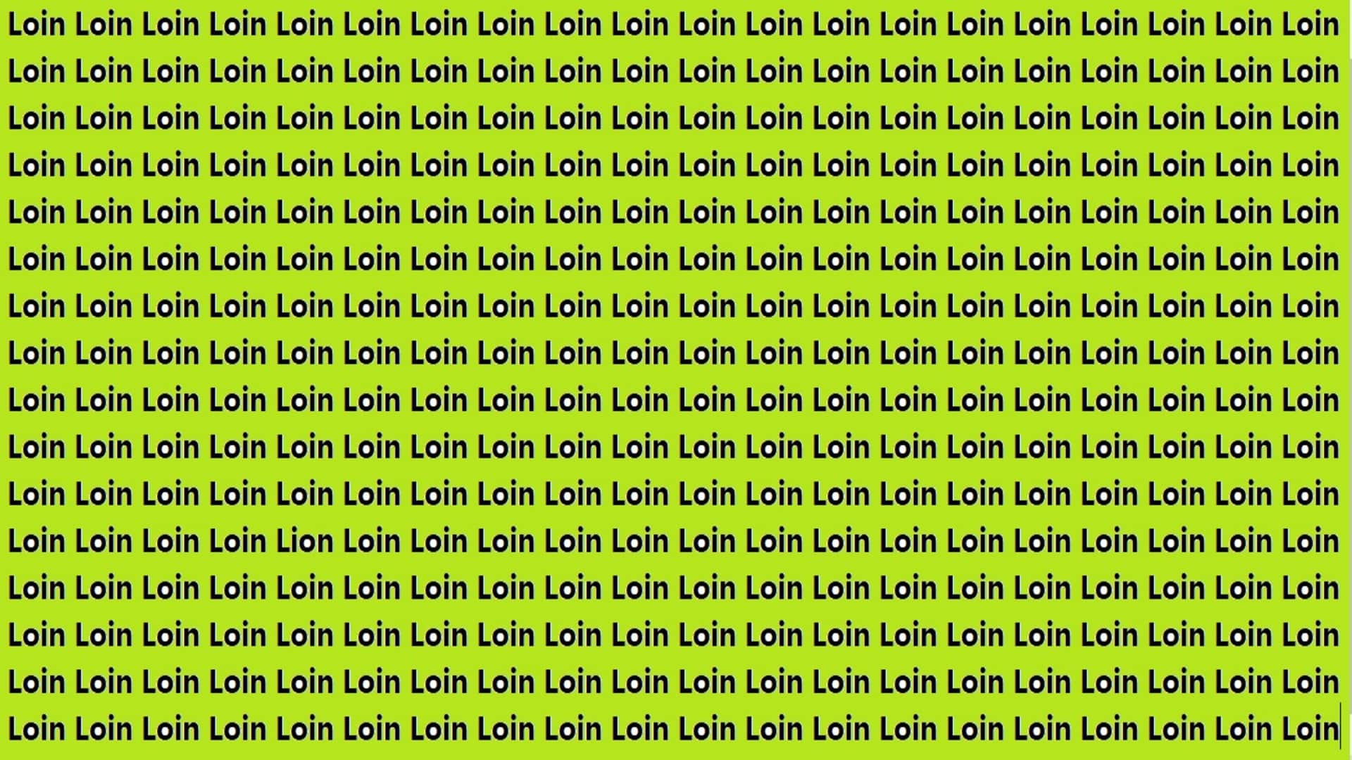 Optical Illusion Iq test Brain Test Can You Spot lion 20 Seconds