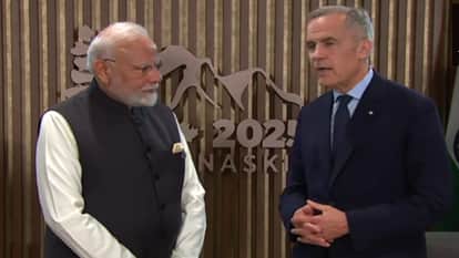 पीएम नरेंद्र मोदी और कनाडा के पीएम मार्क कार्नी की मुलाकात