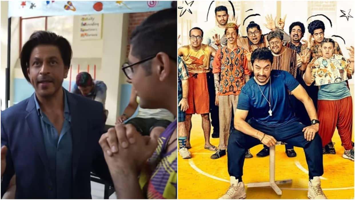 Shah Rukh Khan Surprise Visit To Meet Aamir Khan Starrer Sitaare Zameen Par Actors