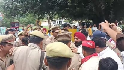 police action to vacate SP office in Pilibhit scuffle with workers