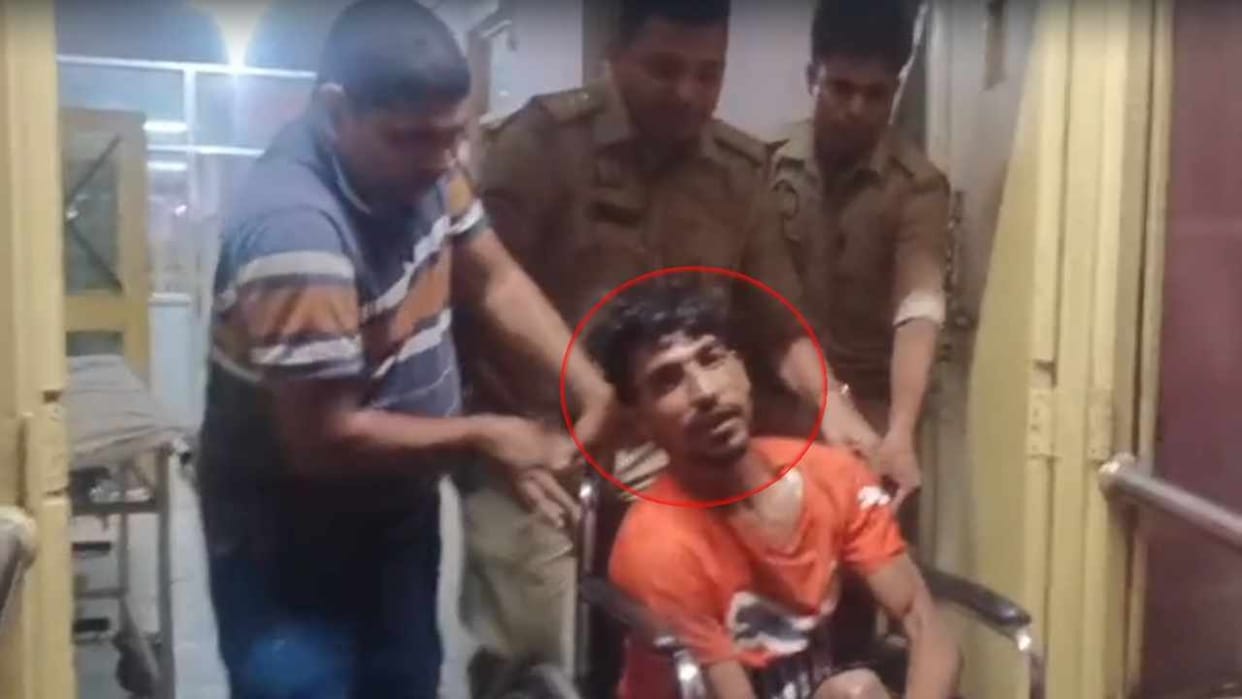 criminal injured by police encounter In Garhmukteshwar who running snatching police pistol