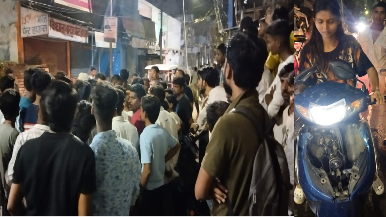 There was a dispute between young men and women in Alinagar, Gorakhpur.