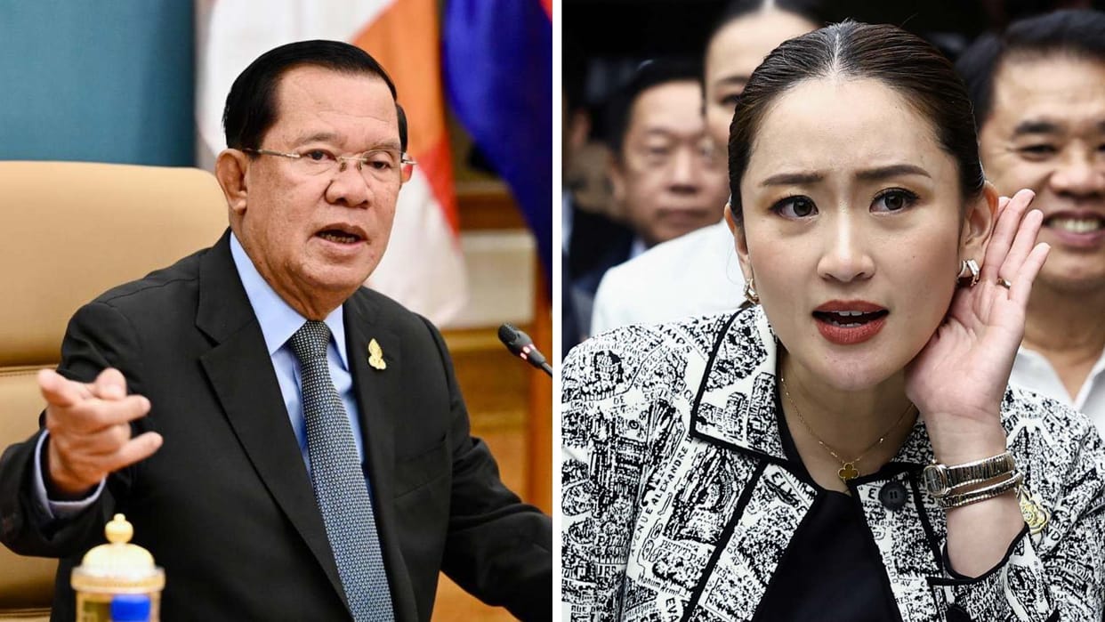 Thai prime minister's leaked phone call with Cambodia's Hun Sen sets off political backlash
