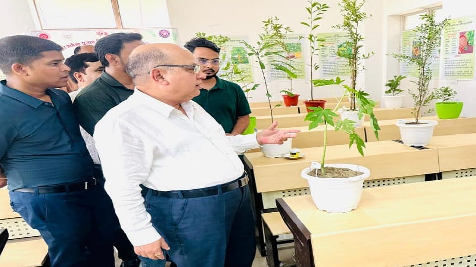 Exhibition of medicinal plants held at Raja Mahendra Pratap Singh University