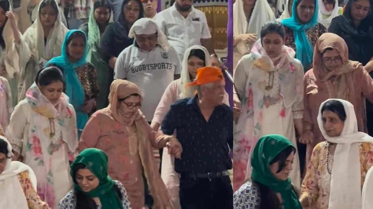 Mannara Chopra Father Prayer Meet At Gurudwara actress spotted with her family photos Viral