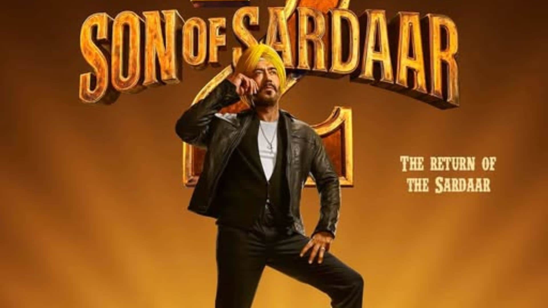 Son Of Sardaar 2 motion poster ajay devgn is not just bringing the storm he is the thunder 25 July in cinemas