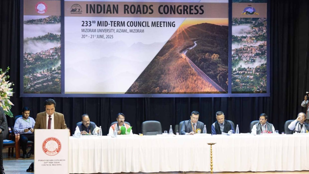 Mizoram IRC's 233rd mid-term council meeting CM said Rigid pavement technology should be used
