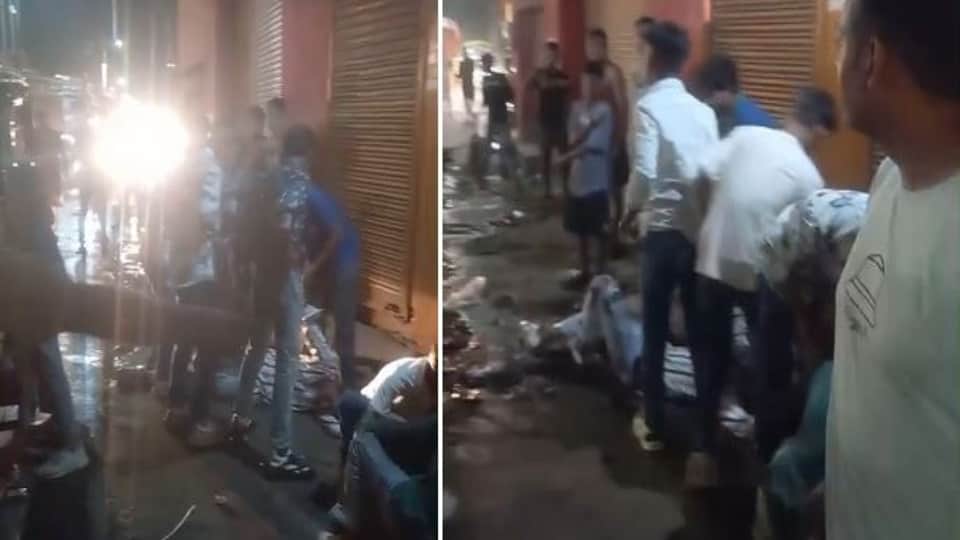 Speed of 100 kmph, such an accident on the flyover bike was blown to pieces even onlookers got scared