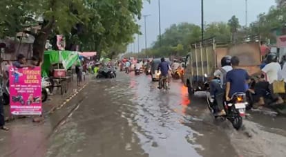 Kanpur Seven crore cleaned drains are dirty waterlogging in many localities in the first rain itself