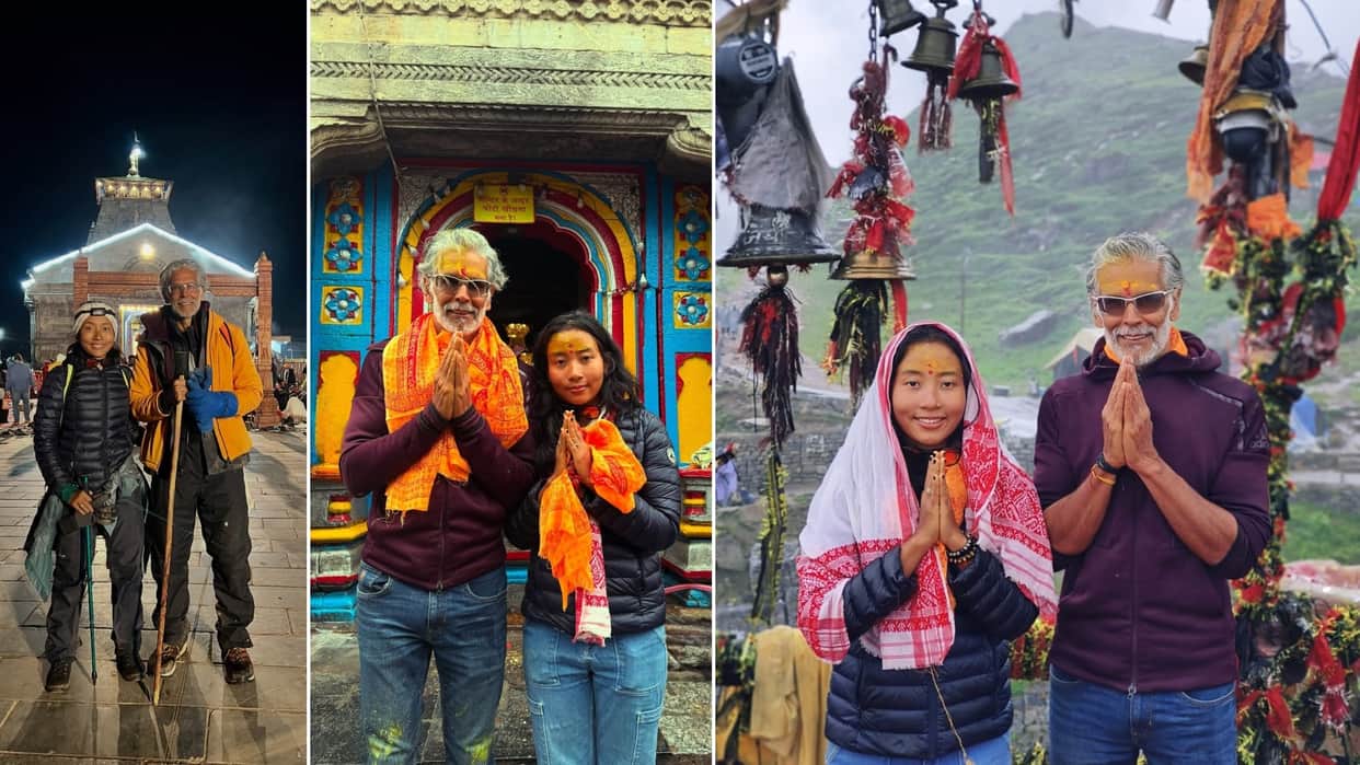 Milind Soman Treks To Kedarnath With Wife Ankita Konwar Calls It A Beautiful Journey