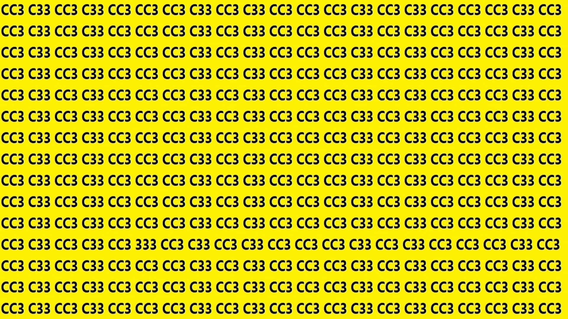 Optical Illusions Iq Test brain Test Can You Spot 333 in 15 seconds