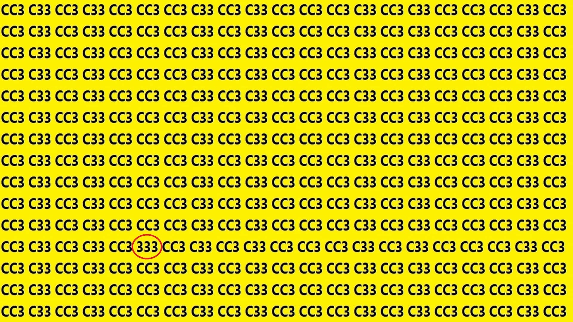 Optical Illusions Iq Test brain Test Can You Spot 333 in 15 seconds