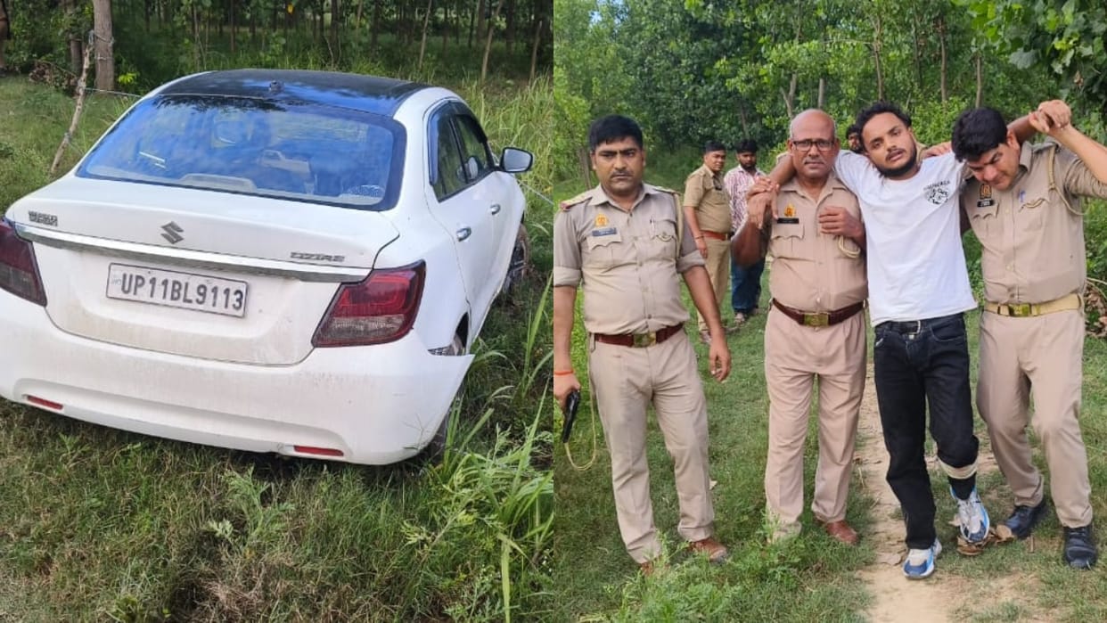 Three miscreants who looted people by giving them lift in a car were arrested in an encounter