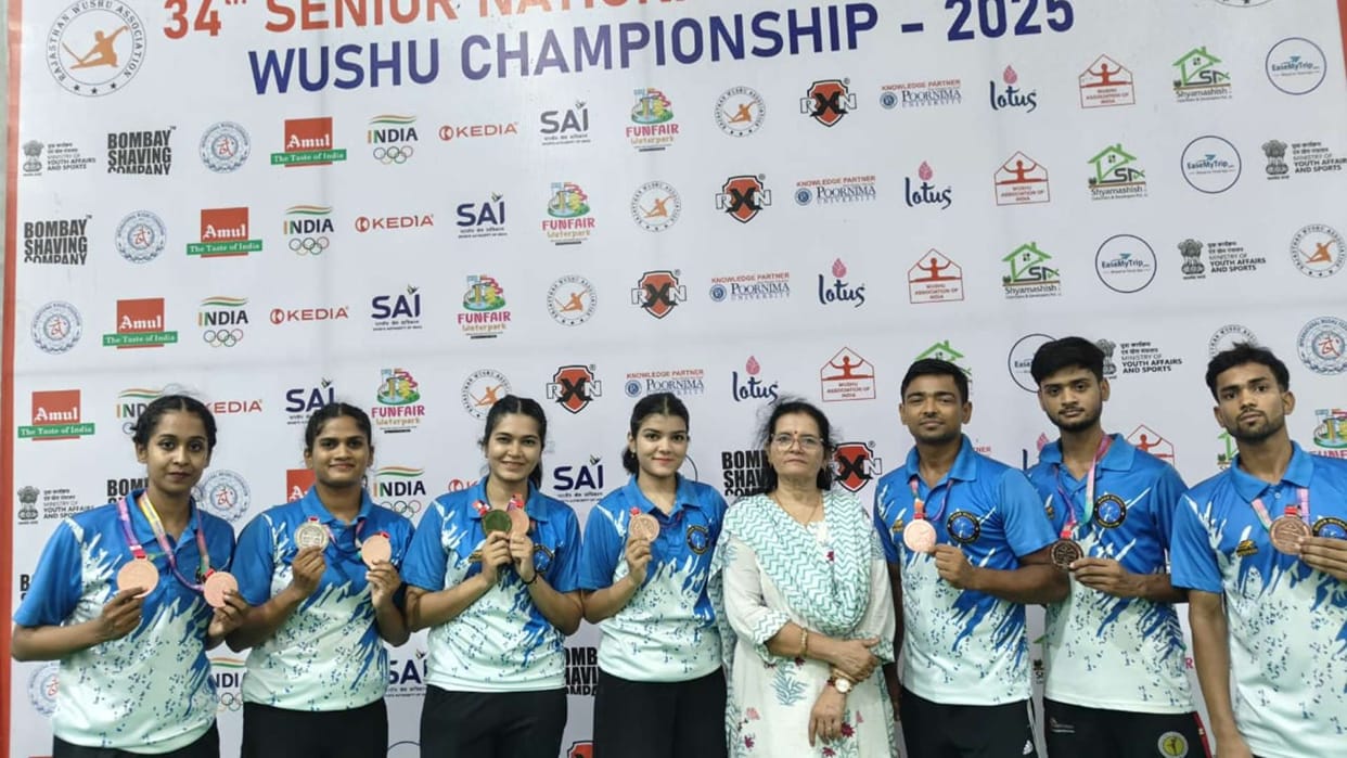 Bihar performed brilliantly in the 34th National Senior Wushu Competition, won 14 medals
