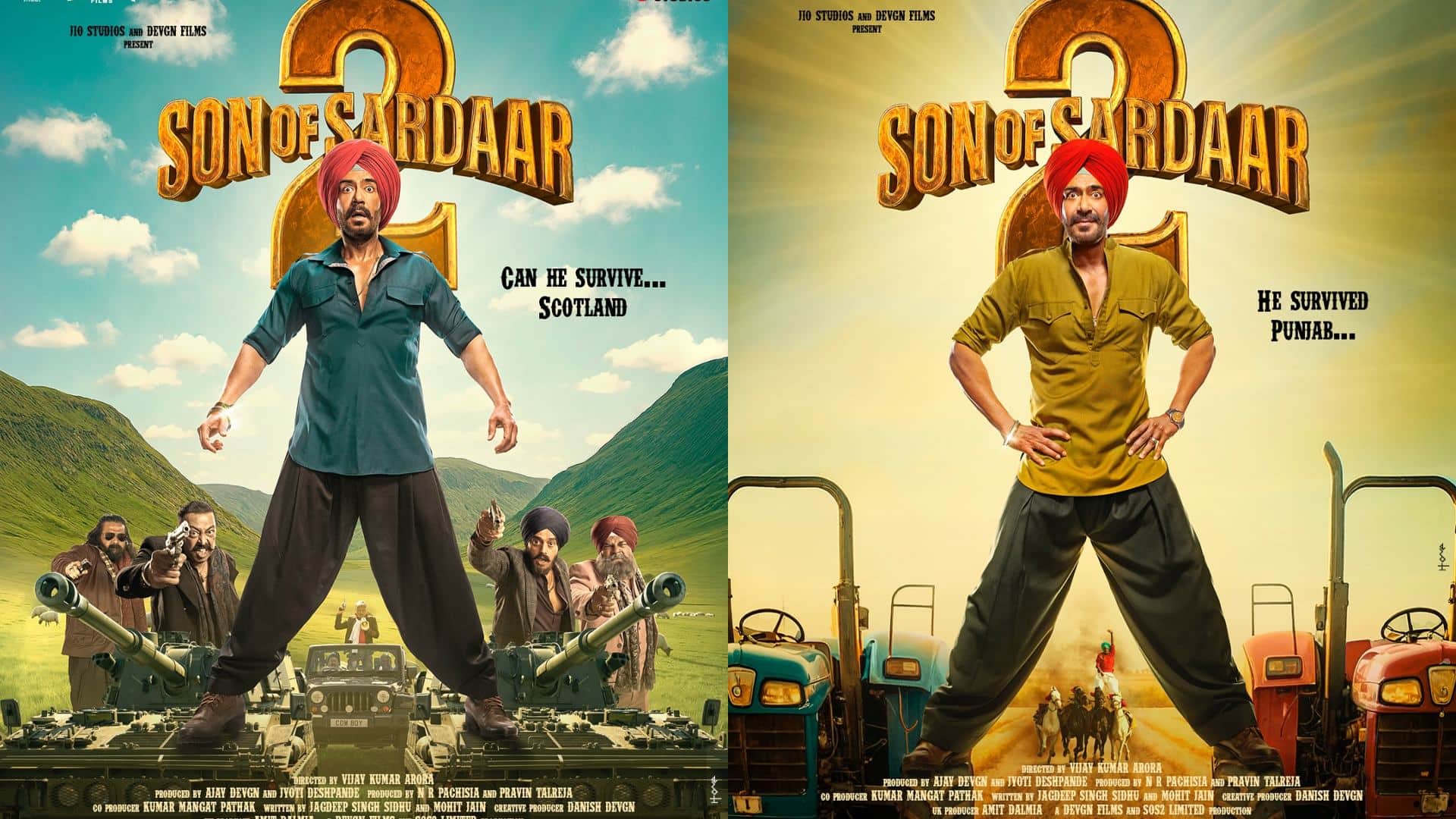Son Of Sardaar 2 motion poster ajay devgn is not just bringing the storm he is the thunder 25 July in cinemas