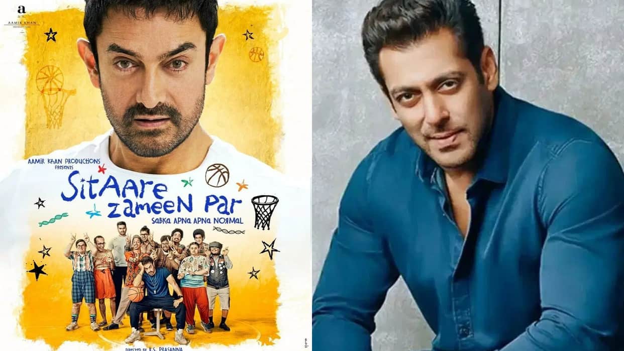 Salman khan mocks on aamir khan during sitaare zameen par screening video viral