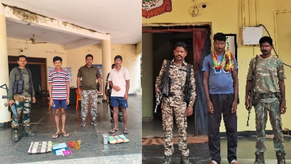 तीन नक्सली गिरफ्तार
