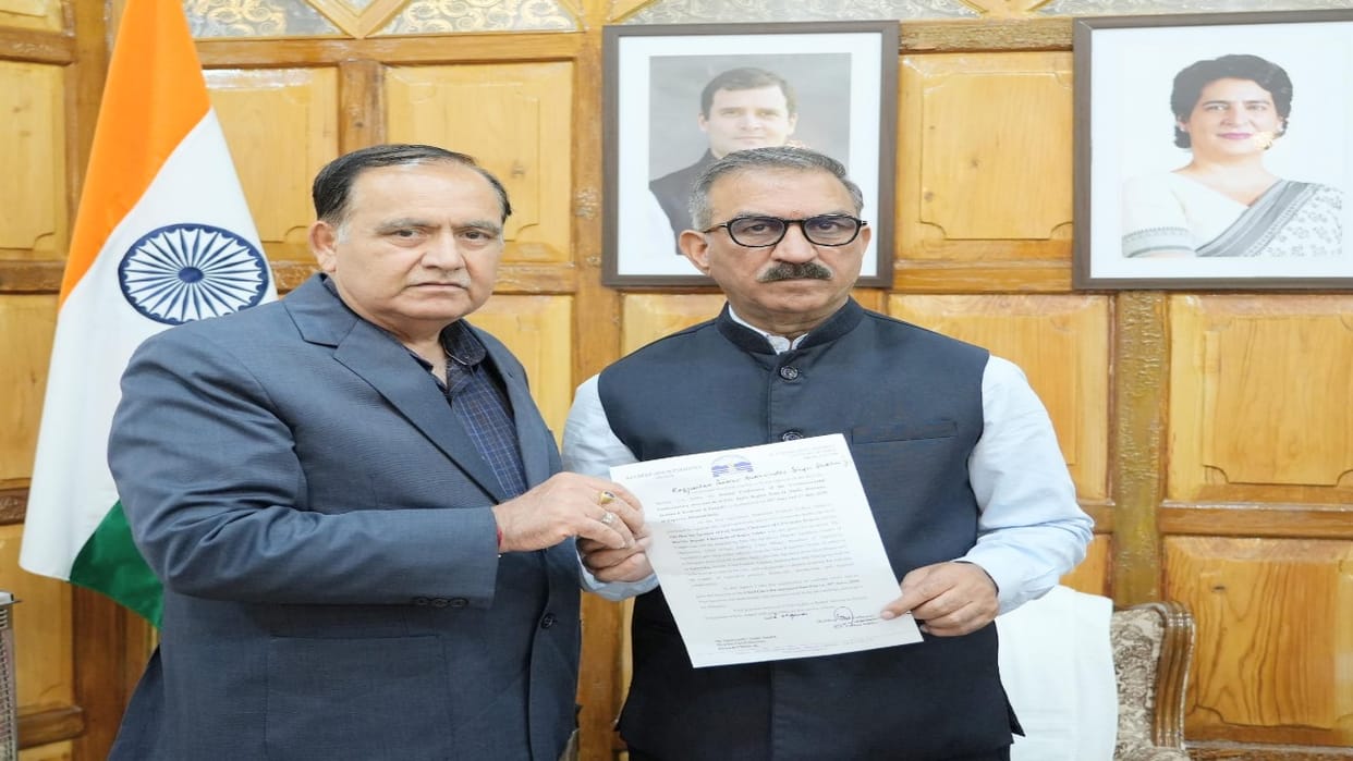 The speaker of the assembly invited cm sukhvinder Sukhu to attend the annual conference