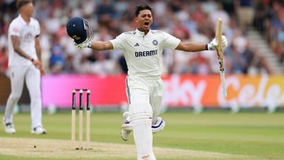 Ind vs eng test 2025 yashasvi jaiswal hit century in england celebrated like this see