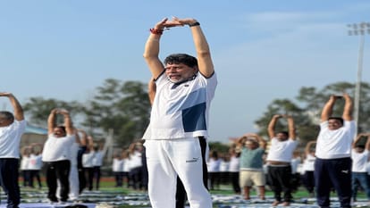 Yoga Day in Chhattisgarh CM Sai did yoga in Jashpur