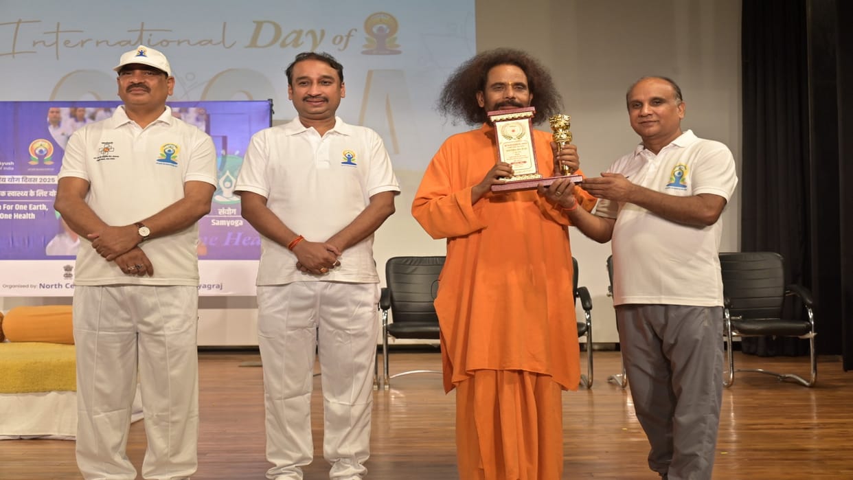 Yoga Day: Enthusiasm overflowed at the cultural center on Yoga Day, the message of Yoga is life