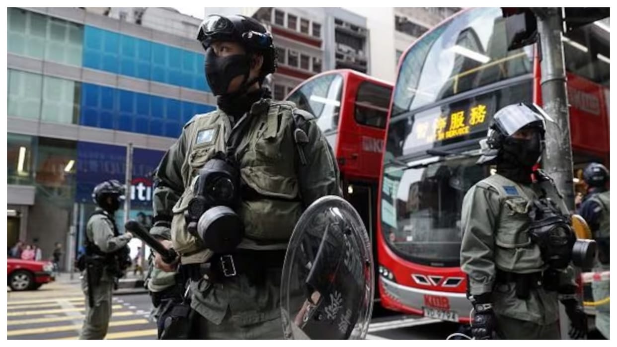 Hong Kong arrest four people Taiwan-linked organization accused conspiracy commit treason