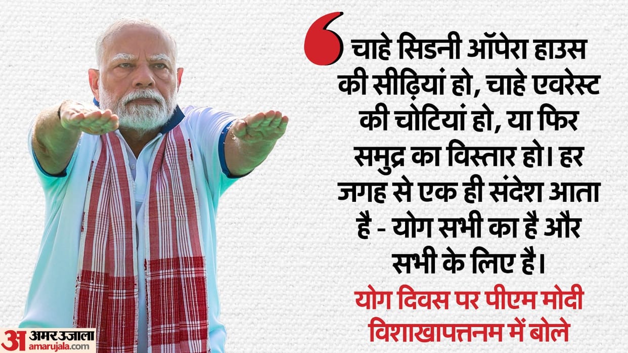 Yoga is of all, for all; 10 big statements of PM Modi on international yoga day in andhra pradesh