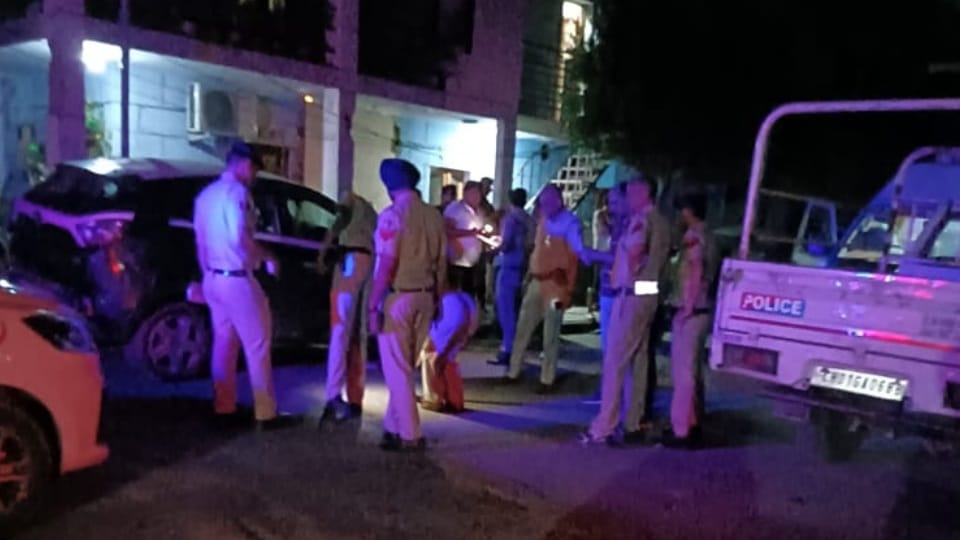 Firing on car of chairman of Valmiki Shobha Yatra organizing committee Chandigarh