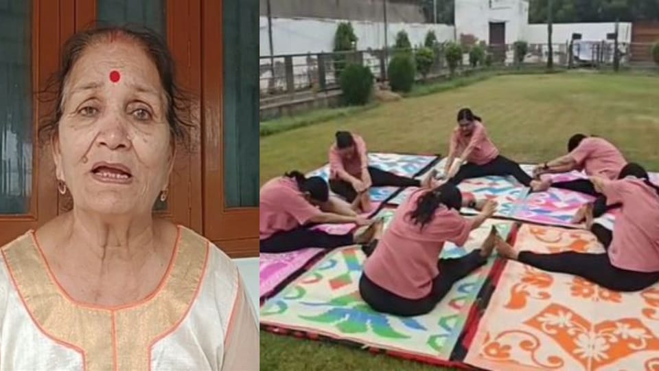 Two sons and a daughter all three are IAS officers 80-year-old Satyavati making people healthy through yoga