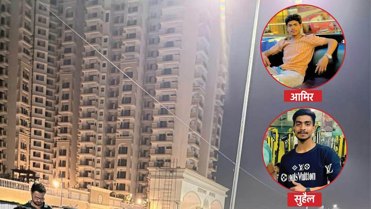 Two workers working on the 27th floor in Greater Noida died after falling