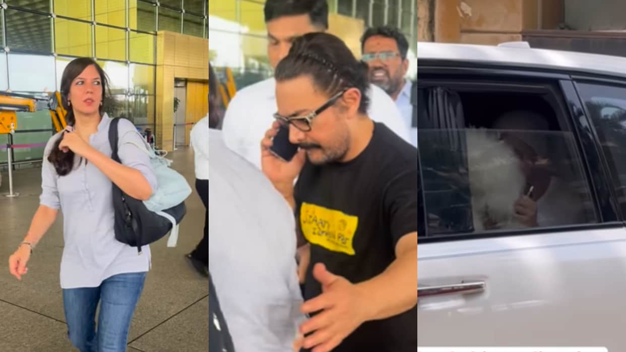 Aamir Khan Spotted With Girlfriend Gauri At Airport Shah Rukh Spotted With Special Family member