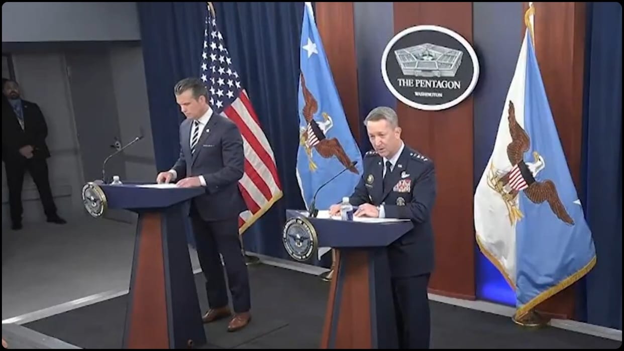 Pentagon gave information about military strategy and effect of attacks on Iran