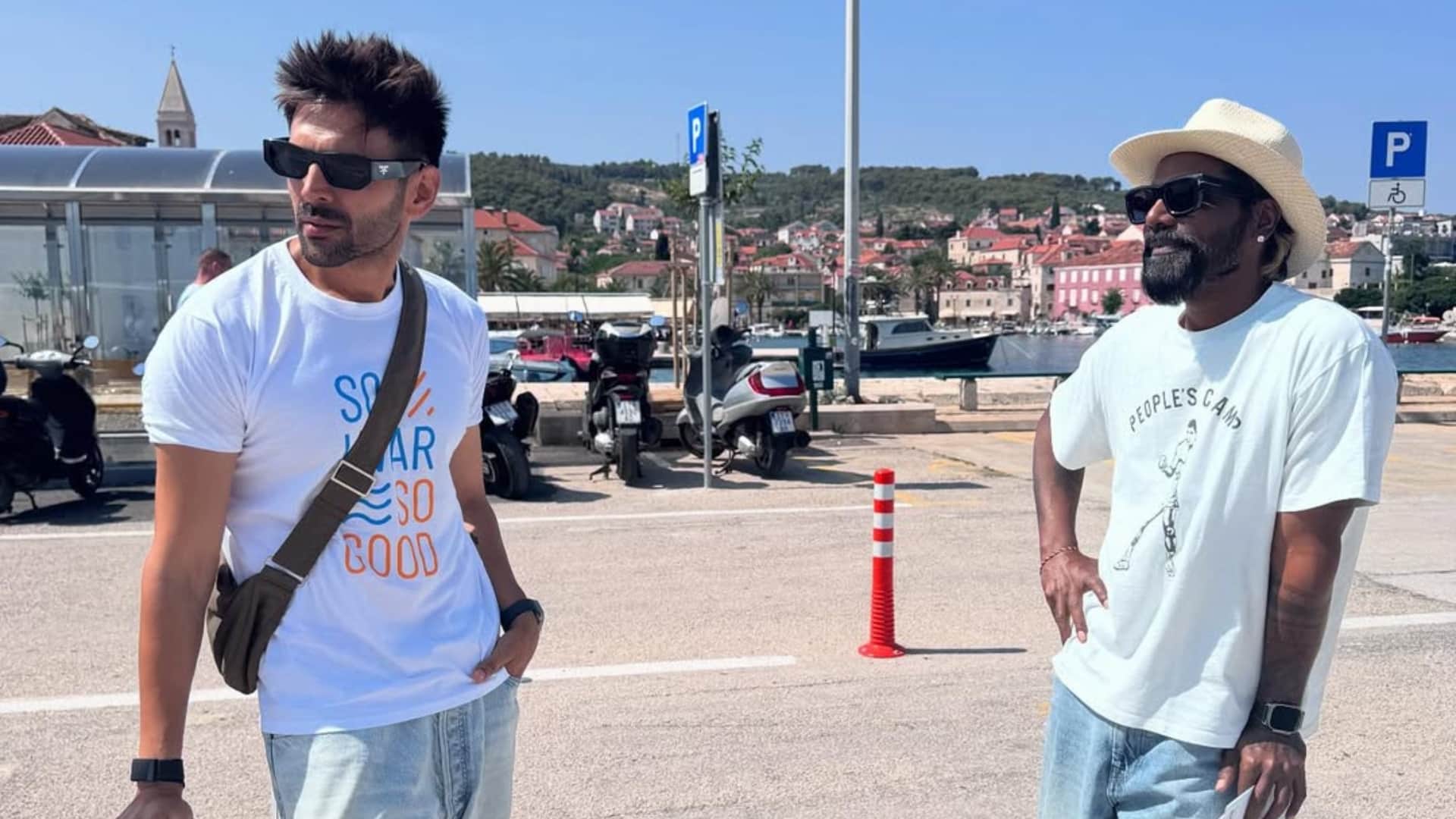 Kartik Aaryan shares Ghibli photos from Zagreb Croatia shooting masti film Tu meri Main Tera Main Tera Tu Meri