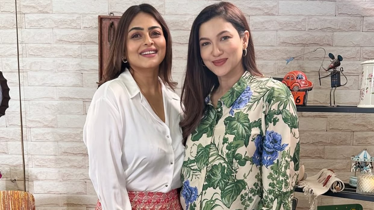 Shilpa Shirodkar enjoyed meeting with gauahar khan today says Congratulations on your second bundle of joy