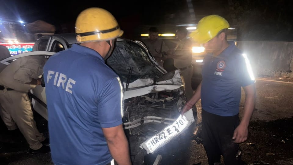 Dehradun Road Accident Four Friends from Haryana first journey in first car to destination of death